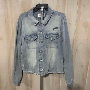 Wallflower Faded Blue Denim Jacket